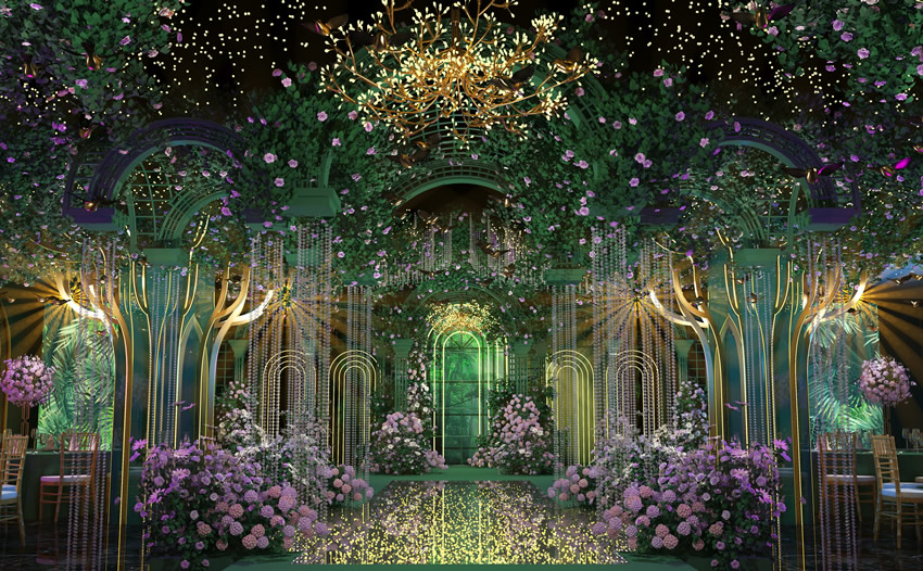 峨山奇妙森林婚礼堂效果展示