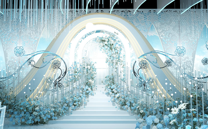 峨山釡香烙馍村水晶厅效果展示